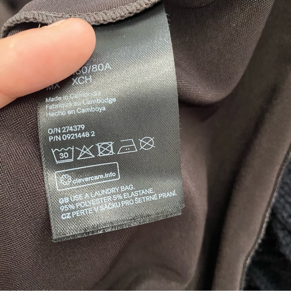 H&M | Dark brown fitted corset style dress - Picture 9 of 9